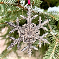 Snowflake Bentley Mini Ornament Set - 4 piece - Danforth Pewter - Made in  the USA