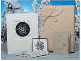 2024 Snowflake Ornament and Matted Print Gift Set