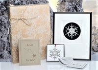 2023 Snowflake Ornament and Framed Print Gift Set