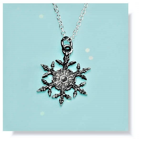 Minimal Snowflake Necklace (Silver) - Delicate and Chic